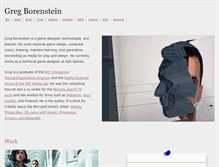 Tablet Screenshot of gregborenstein.com